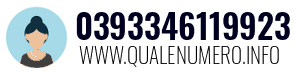Numero di telefono 0393346119923 0393346119923