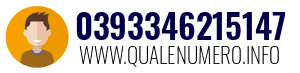 Numero di telefono 0393346215147 0393346215147