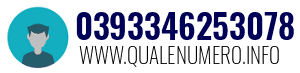 Numero di telefono 0393346253078 0393346253078