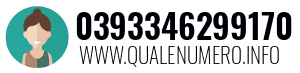 Numero di telefono 0393346299170 0393346299170