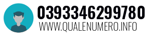 Numero di telefono 0393346299780 0393346299780