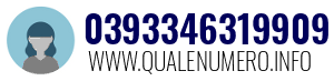 Numero di telefono 0393346319909 0393346319909