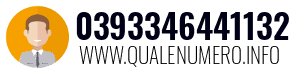 Numero di telefono 0393346441132 0393346441132