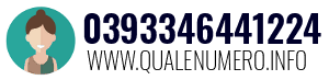 Numero di telefono 0393346441224 0393346441224