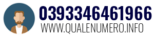 Numero di telefono 0393346461966 0393346461966