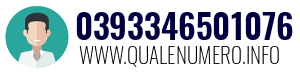 Numero di telefono 0393346501076 0393346501076