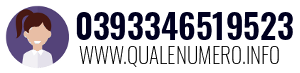 Numero di telefono 0393346519523 0393346519523