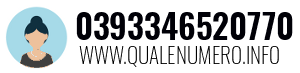 Numero di telefono 0393346520770 0393346520770
