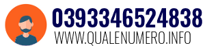 Numero di telefono 0393346524838 0393346524838