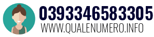 Numero di telefono 0393346583305 0393346583305