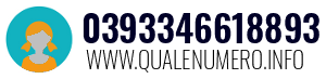 Numero di telefono 0393346618893 0393346618893