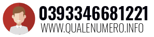 Numero di telefono 0393346681221 0393346681221