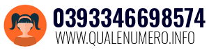 Numero di telefono 0393346698574 0393346698574