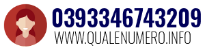 Numero di telefono 0393346743209 0393346743209