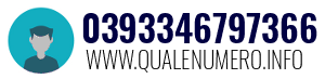 Numero di telefono 0393346797366 0393346797366