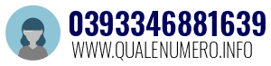 Numero di telefono 0393346881639 0393346881639