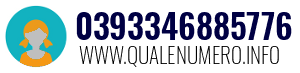Numero di telefono 0393346885776 0393346885776