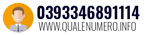 Numero di telefono 0393346891114 0393346891114