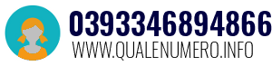 Numero di telefono 0393346894866 0393346894866