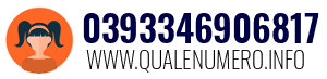Numero di telefono 0393346906817 0393346906817