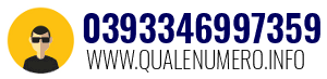 Numero di telefono 0393346997359 0393346997359