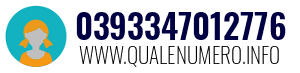Numero di telefono 0393347012776 0393347012776