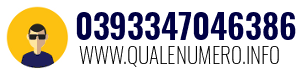 Numero di telefono 0393347046386 0393347046386