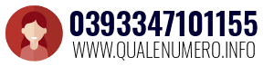 Numero di telefono 0393347101155 0393347101155