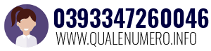 Numero di telefono 0393347260046 0393347260046