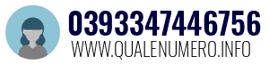 Numero di telefono 0393347446756 0393347446756