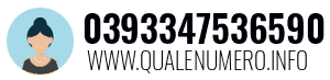 Numero di telefono 0393347536590 0393347536590