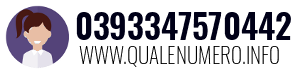 Numero di telefono 0393347570442 0393347570442