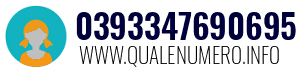 Numero di telefono 0393347690695 0393347690695