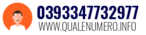 Numero di telefono 0393347732977 0393347732977