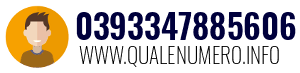 Numero di telefono 0393347885606 0393347885606