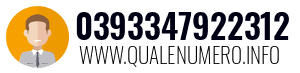 Numero di telefono 0393347922312 0393347922312