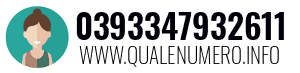Numero di telefono 0393347932611 0393347932611