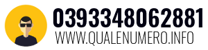 Numero di telefono 0393348062881 0393348062881