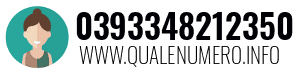 Numero di telefono 0393348212350 0393348212350