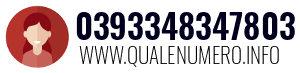 Numero di telefono 0393348347803 0393348347803