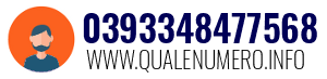 Numero di telefono 0393348477568 0393348477568
