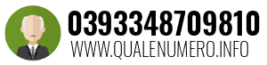 Numero di telefono 0393348709810 0393348709810