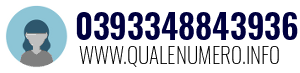 Numero di telefono 0393348843936 0393348843936