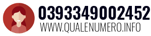 Numero di telefono 0393349002452 0393349002452