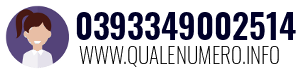 Numero di telefono 0393349002514 0393349002514