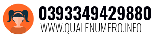 Numero di telefono 0393349429880 0393349429880