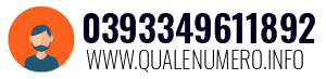 Numero di telefono 0393349611892 0393349611892