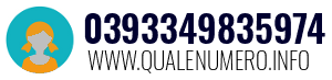 Numero di telefono 0393349835974 0393349835974