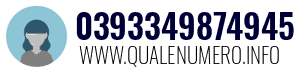Numero di telefono 0393349874945 0393349874945
