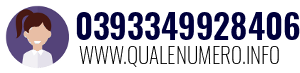Numero di telefono 0393349928406 0393349928406